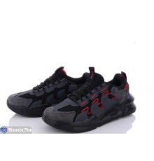 Кросівки чоловічі на весну/осінь (8 пар р.41-46) чорний  "DEVER"