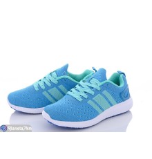 Кросівки жіночі на літо (8 пар р.36-41) блакитний  "DEVER"