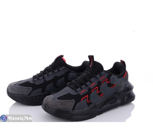 Кросівки чоловічі на весну/осінь (8 пар р.41-46) чорний  "DEMAVEER"