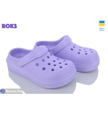 Кроки дитячі на літо (6 пар р.31-35) фіолетовий  "Roks"
