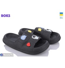 Шлепки жіночі на літо (8 пар р.36-40) чорний  "Roks"