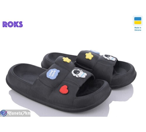 Шлепки жіночі на літо (8 пар р.36-40) чорний  "Roks"
