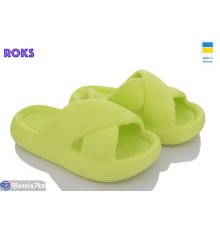 Шлепки жіночі на літо (8 пар р.36-40) зелений  "Roks"