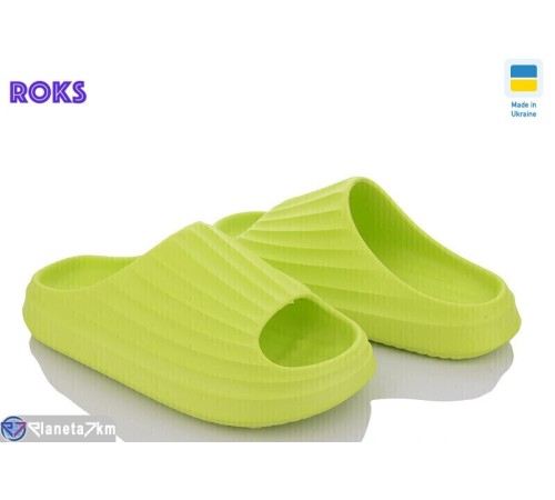 Шлепки жіночі на літо (8 пар р.36-40) зелений  "Roks"