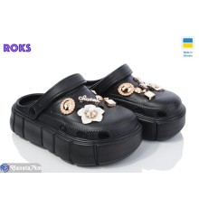 Кроки жіночі на літо (6 пар р.36-40) чорний  "Roks"