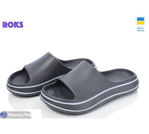 Шлепки дитячі на літо (8 пар р.36-40) сірий  "Roks"