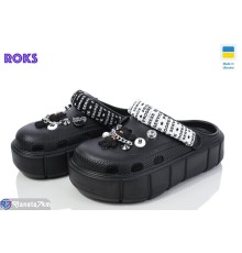 Кроки жіночі на літо (6 пар р.36-40) чорний  "Roks"