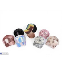 Кепка жіноча на літо (5 шт. р.сетка 56-58) мікс  "Enigma"