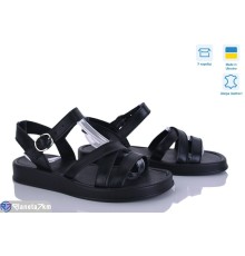 Босоніжки жіночі на літо (6 пар р.36-40) чорний  "Linda"