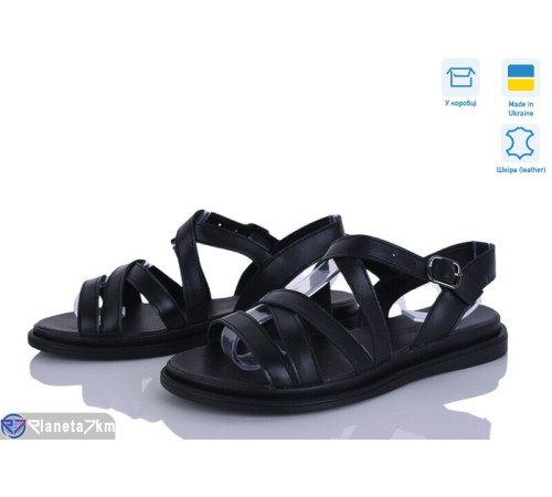 Босоніжки жіночі на літо (6 пар р.36-40) чорний  "Linda"