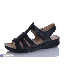 Босоніжки жіночі на літо (8 пар р.37-42) чорний  "Terona"