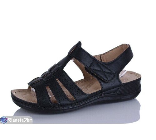 Босоніжки жіночі на літо (8 пар р.37-42) чорний  "Terona"