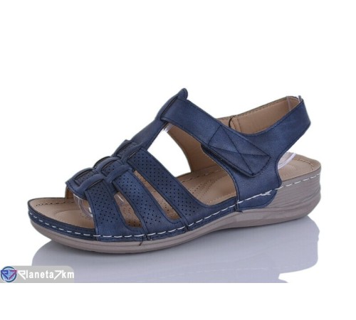 Босоніжки жіночі на літо (8 пар р.37-42) синій  "Terona"