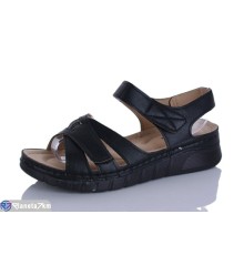 Босоніжки жіночі на літо (8 пар р.37-42) чорний  "Terona"