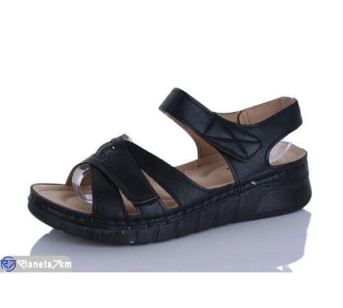 Босоніжки жіночі на літо (8 пар р.37-42) чорний  "Terona"