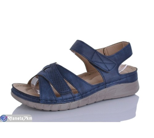 Босоніжки жіночі на літо (8 пар р.37-42) синій  "Terona"