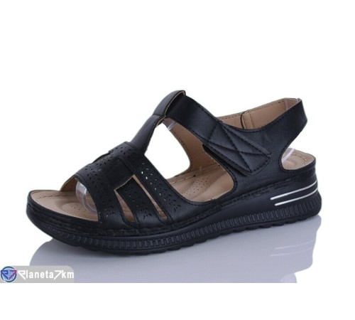 Босоніжки жіночі на літо (8 пар р.37-42) чорний  "Terona"