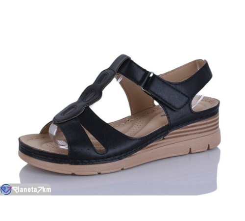 Босоніжки жіночі на літо (8 пар р.37-41) чорний  "Terona"