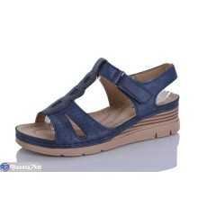 Босоніжки жіночі на літо (8 пар р.37-41) синій  "Terona"