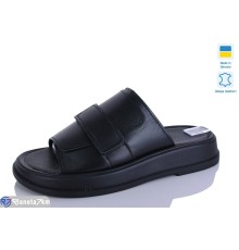 Шлепки жіночі на літо (6 пар р.36-40) чорний  "Marmilad"