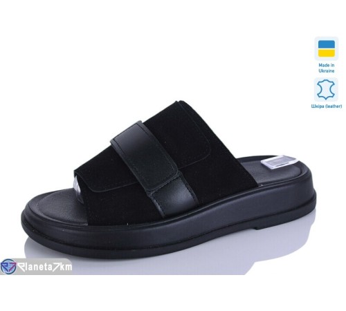 Шлепки жіночі на літо (6 пар р.36-40) чорний  "Marmilad"