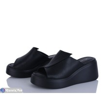 Шлепки жіночі на літо (8 пар р.36-41) чорний  "LOREDANA"