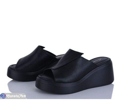 Шлепки жіночі на літо (8 пар р.36-41) чорний  "LOREDANA"