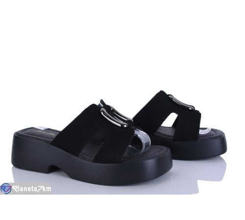 Шлепки жіночі на літо (8 пар р.36-41) чорний  "LOREDANA"