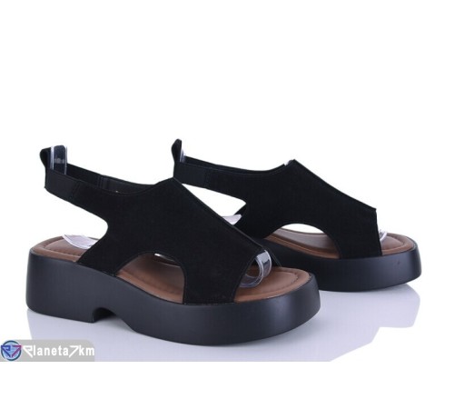 Босоніжки жіночі на літо (8 пар р.36-41) чорний  "LOREDANA"