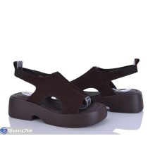 Босоніжки жіночі на літо (8 пар р.36-41) коричневий  "LOREDANA"