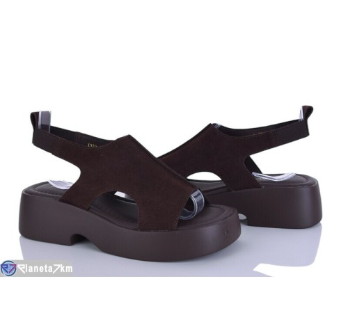 Босоніжки жіночі на літо (8 пар р.36-41) коричневий  "LOREDANA"