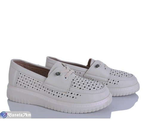 Туфлі жіночі на літо (8 пар р.36-41) бежевий  "LEVLU"