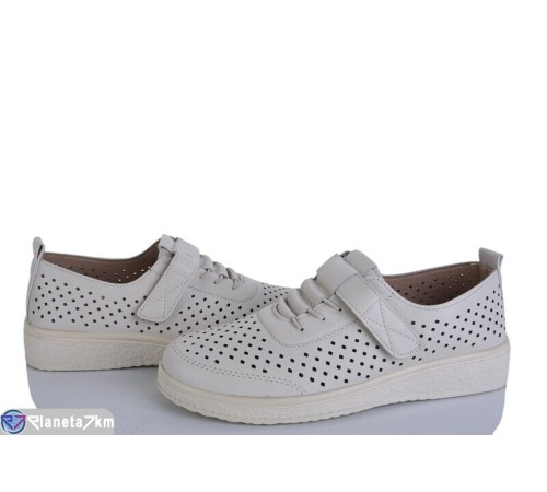 Туфлі жіночі на літо (8 пар р.36-41) бежевий  "LEVLU"