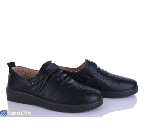 Туфлі жіночі на літо (8 пар р.36-41) чорний  "LEVLU"