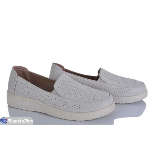 Туфлі жіночі на літо (8 пар р.36-41) бежевий  "LEVLU"