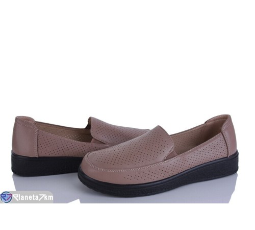 Туфлі жіночі на літо (8 пар р.36-41) коричневий  "LEVLU"