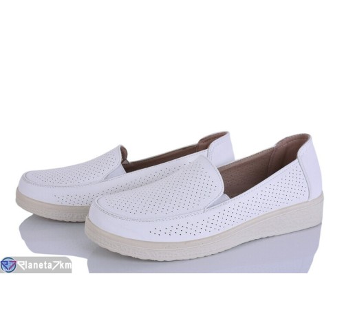 Туфлі жіночі на літо (8 пар р.36-41) білий  "LEVLU"