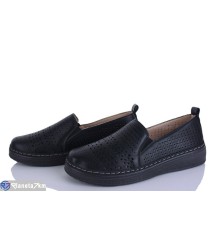 Туфлі жіночі на літо (8 пар р.36-41) чорний  "LEVLU"