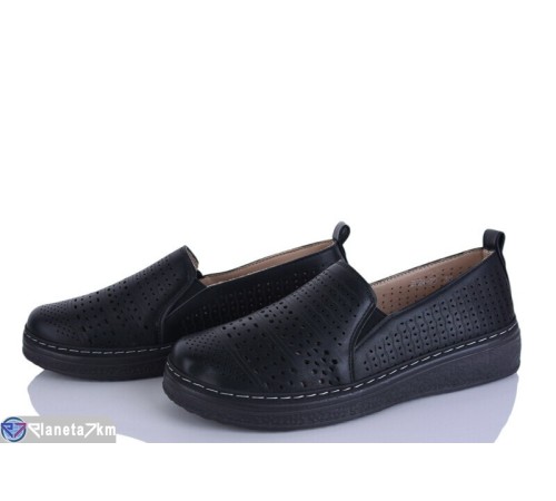 Туфлі жіночі на літо (8 пар р.36-41) чорний  "LEVLU"