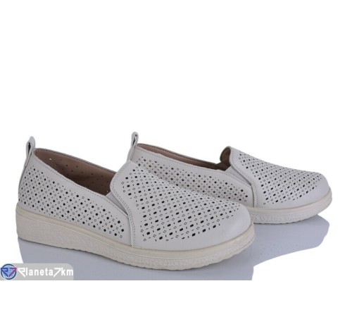 Туфлі жіночі на літо (8 пар р.36-41) бежевий  "LEVLU"