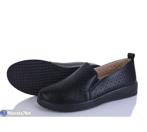 Туфлі жіночі на літо (8 пар р.36-41) чорний  "LEVLU"