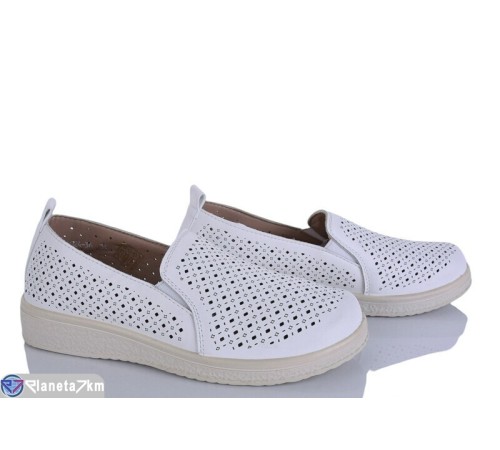 Туфлі жіночі на літо (8 пар р.36-41) білий  "LEVLU"