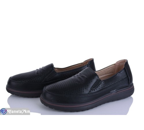 Туфлі жіночі на літо (8 пар р.36-41) чорний  "LEVLU"