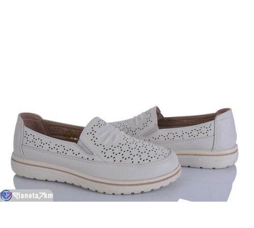 Туфлі жіночі на літо (8 пар р.36-41) бежевий  "LEVLU"