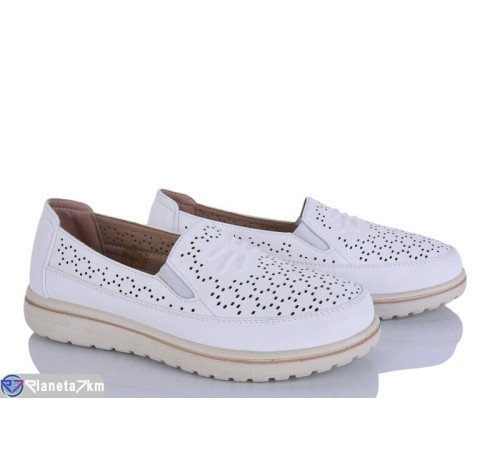 Туфлі жіночі на літо (8 пар р.36-41) білий  "LEVLU"