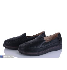 Туфлі жіночі на літо (8 пар р.36-41) чорний  "LEVLU"