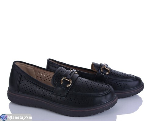 Туфлі жіночі на літо (8 пар р.36-41) чорний  "LEVLU"