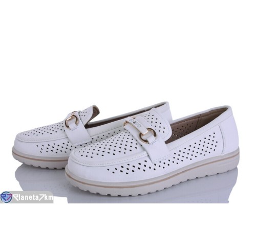 Туфлі жіночі на літо (8 пар р.36-41) білий  "LEVLU"