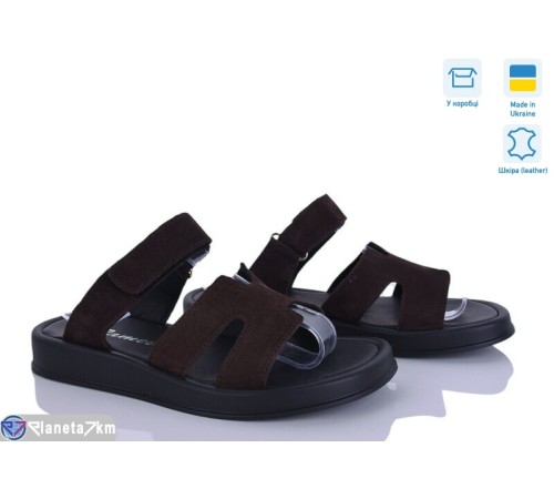 Шлепки жіночі на літо (8 пар р.36-41) коричневий  "FOX"