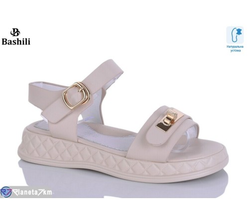 Дитячі босоніжки на літо (8 пар р.32-37) бежевий  "Башили"